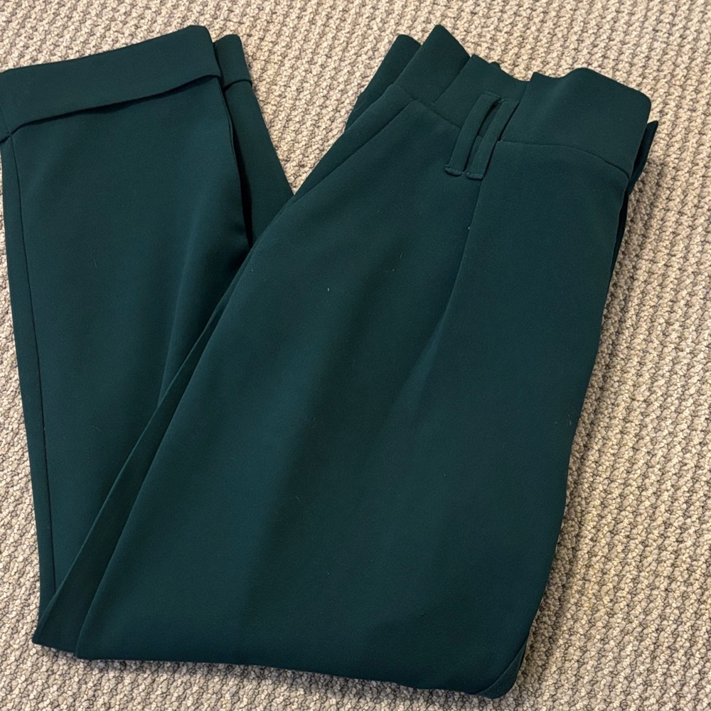 INC International Concepts Dark Green Women's Trousers